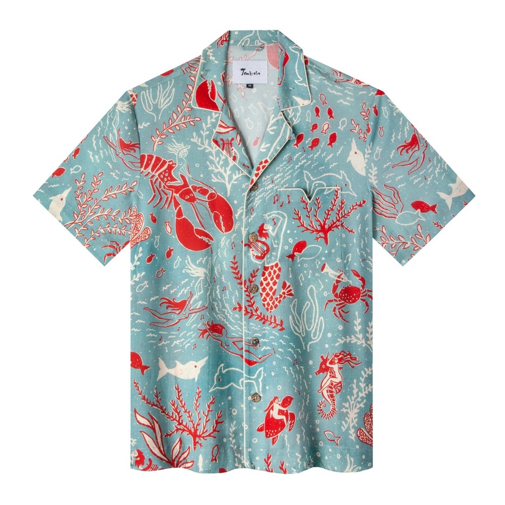 Tombolo Mar Di Gras XS Cabana Shirt